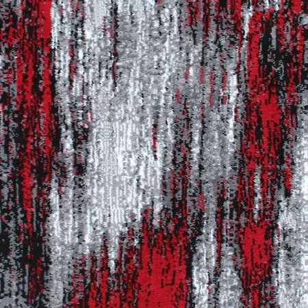 Flash Furniture Red 2' x 10' Abstract Design Accent Area Rug ACD-RGTRZ863-210-RD-GG